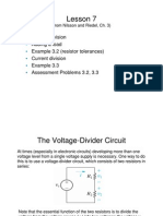 Voltage and Current Division