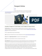 How To Apply Passport Online