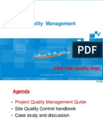 Project Quality Management: After Sale Quality Dept