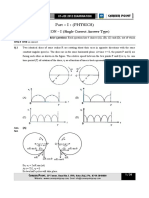 Part - I: (PHYSICS) : SECTION - I (Single Correct Answer Type)