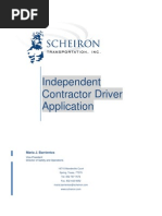 Independent Contractor Application PDF