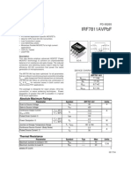 Irf7811Avpbf Irf7811Avpbf: Absolute Maximum Ratings