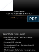 CSR Chap4 CSR As Business Strategy