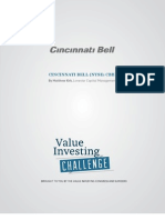 Cincinnati Bell (Nyse: CBB) : by Matthew Kirk, Lonestar Capital Management