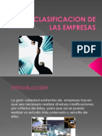 2.2 Clasificacion de Las Empresas