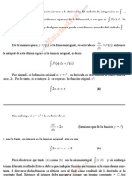 La Integración. Fórmulas Fundamentales