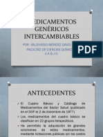 Medicamentos Genéricos Intercambiables