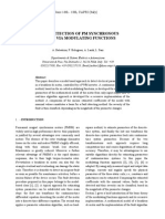 Fault Detection of PM Synchronous Motor Via Modulating Functions