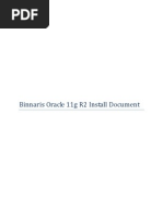 Oracle 11gR2 Database Install Document v01