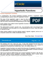 Inverse Hyperbolic Functions