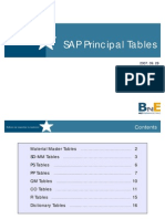 SAP Principal Tables