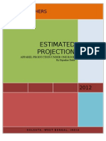 Estimated Projection of Apparel Production