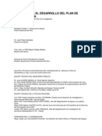 Manual para El Desarrollo Del Plan de Investigacion