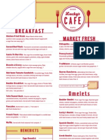 Cafe Menu Summer 2012