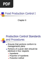 Ch. 6 Food Production Control I Portions