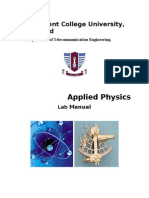 Applied Physics Lab Manual