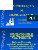 Aula 1 - ADMINISTRAÇÃO DE MEDICAMENTOS