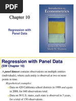 Panel Data Regression Chap 10