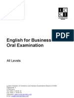 English For Business Oral Examination All Levels