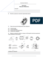 Exercícios Sobre Mancais e Rolamentos