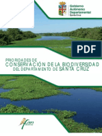 Prioridades de Conservación de La Biodiversidad Del Departamento de Santa Cruz - Bolivia