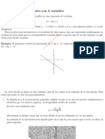 Inecuaciones Lineales Con 2 Variables