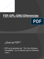 FSF GPL GNU Diferencias