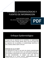 Variables Epidemiológicas, Epi Descriptiva y Fuentes de Informacion