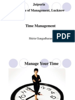 Time Management: Jaipuria Institute of Management, Lucknow