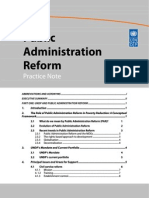 Public Administration Reform