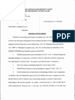 Intellectual Property Consultants, Inc. v. Motorola Mobility LLC, C.A. No. 11-1305-LPS (D. Del. Sept. 20, 2012)