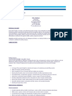 Construction Manager CV Template