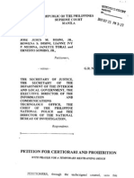 Petition For Certiorari and Prohibition On Republic Act 10175 Cybercrime Prevention Act of 2012 Filed by Atty JJ Disini & Citizens