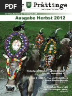 Tuxer Prattinge - Ausgabe Herbst 2012