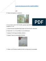 Preparación y Valoración de Soluciones de HCL y NaOH 0