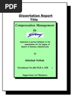 Compensation Management In: Dissertation Report Title