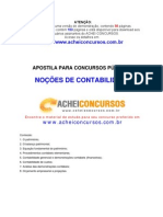 Apostila de Noções Básicas de Contabilidade para Concursos