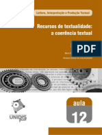 Aula 12 - Recursos de Textualidade - A Coerência Textual