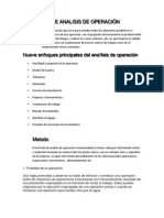 Concepto de Analisis de Operación