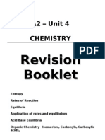 Revision Booklet Unit 4 Chemistry Edexcel