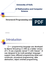 Structured Programming Using C++ (1) : University of Kufa Collage of Mathematics and Computer Science