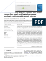 Soisalo e Cavalcanti 2006 - Estimating The Density of Jaguar Population in The Brazilian Pantanal Using Cameras and Cap-Recap Ed With GPS Radio-Telemetry