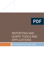 Reporting and Query Tools and Applications