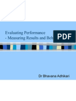 5 Evaluating Performance - Measuring Results and Behaviour