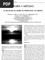 La Relacion de Ayuda Es Vivificante, No Quema