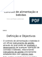 Controlo de Alimentação e Bebidas