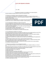 Classification Requirements For Shaft Alignment Calculation