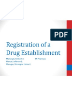 Registration of A Drug Establishment