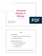 Chemical Kinetics in Biology: Goals