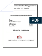 Empirical Validation of Operations Strategy Framework